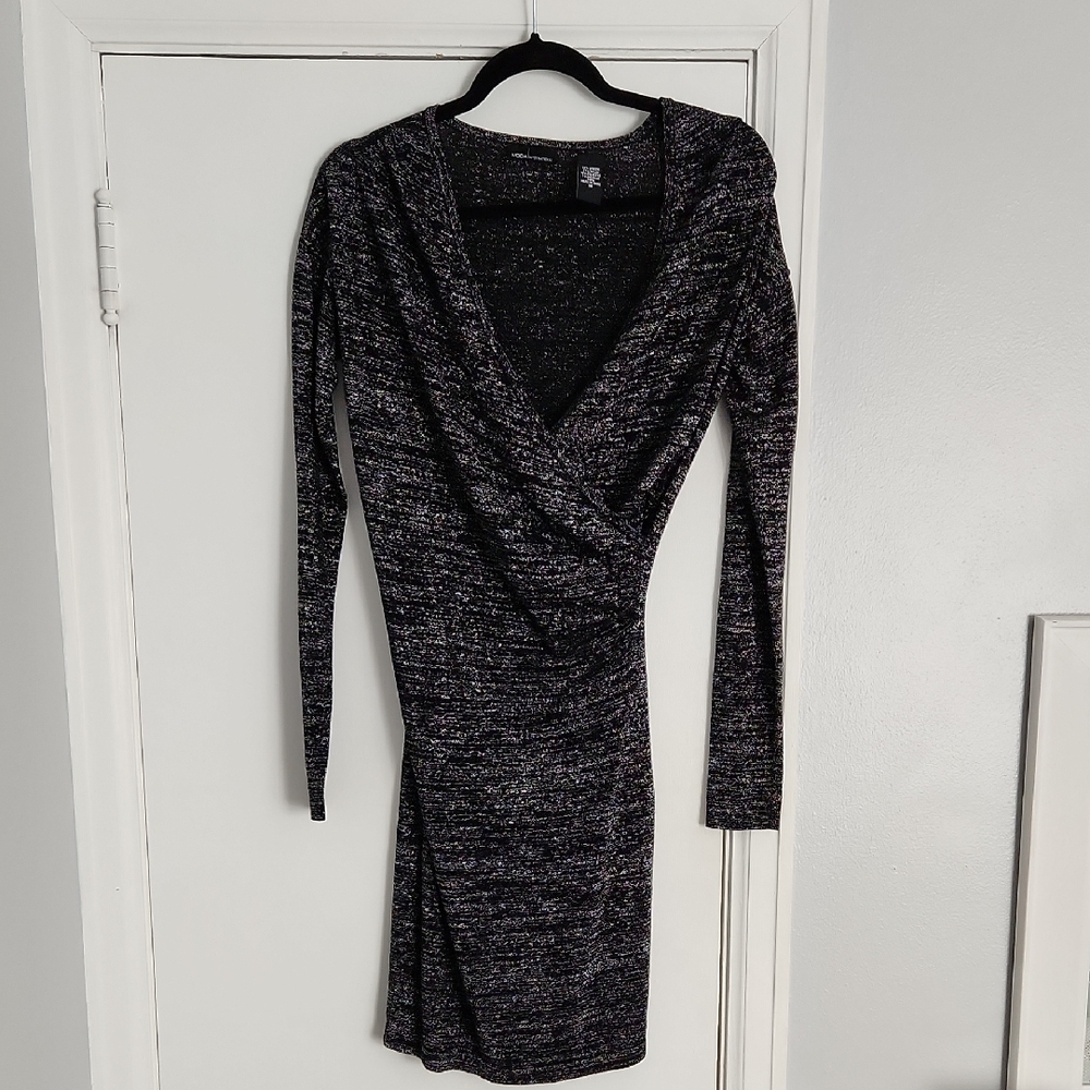 Elegant Black and Silver Women's Dress